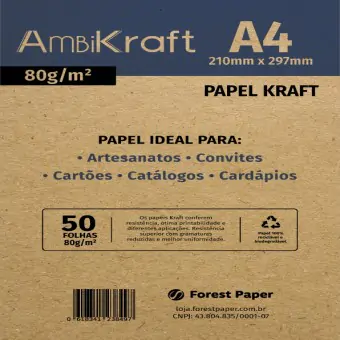 PAPEL KRAFT A4 80g