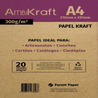 PAPEL KRAFT A4 300g